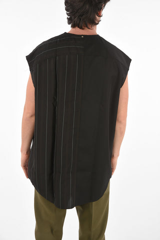 Sleeveless QUADRA Pinstriped Shirt
