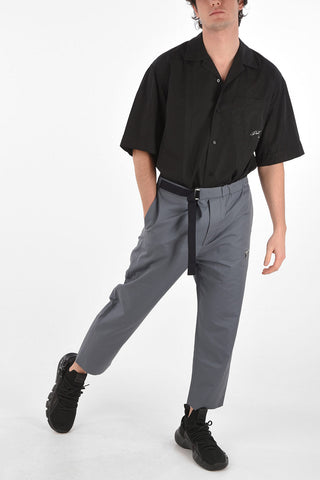 Low-rise waist cropped pants
