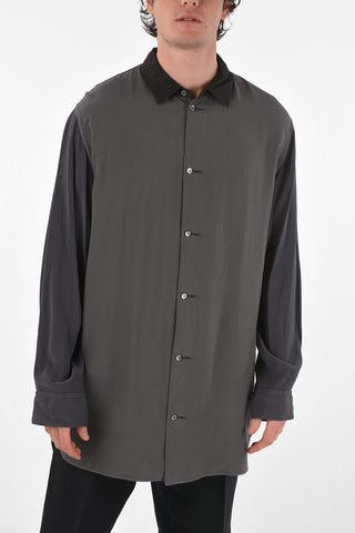 Camicia SOLAR Bicolore con Collo Francese