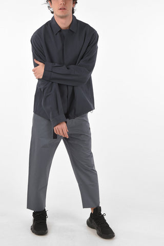 back silk detail SYSTEM overshirt