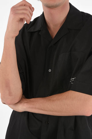 short sleeve DAIDO (BULB) shirt with back silk detail