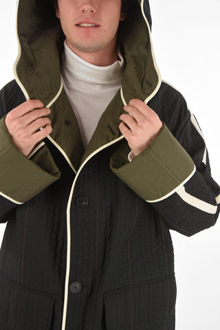 Hooded Quilted TEMPLE Parka with Cuffs