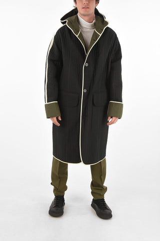 Hooded Quilted TEMPLE Parka with Cuffs