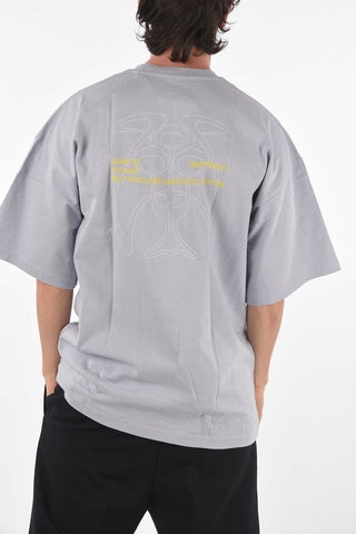 Oversized STAMP Printed Cotton T-Shirt
