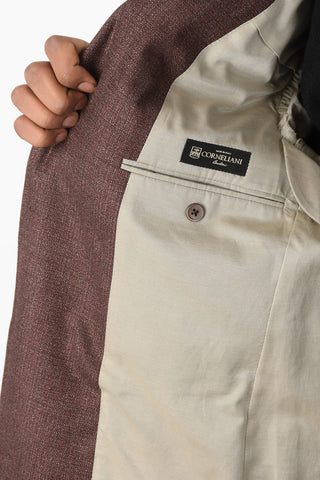 2 Buttons ACADEMY SOFT Blazer with Leather Details