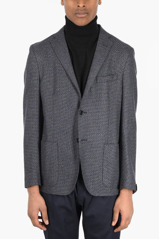 Herringbone EASY LIGHT Blazer with Patch Pockets