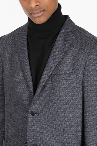 Herringbone EASY LIGHT Blazer with Patch Pockets