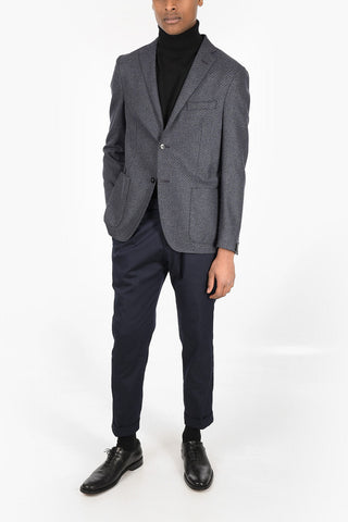 Herringbone EASY LIGHT Blazer with Patch Pockets