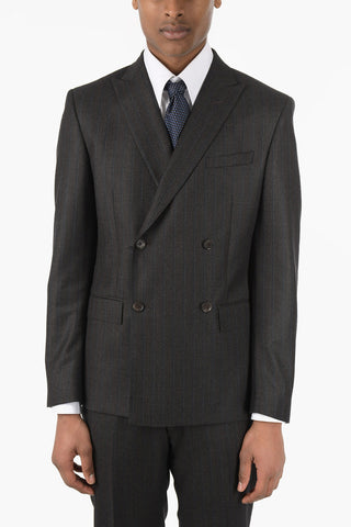 CC COLLECTION Pinstriped RESET Double Breasted Suit