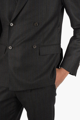 CC COLLECTION Pinstriped RESET Double Breasted Suit