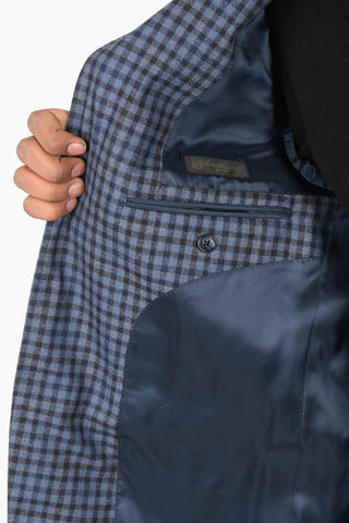 Blazer Gingham GATE Monopetto in Lana Vergine