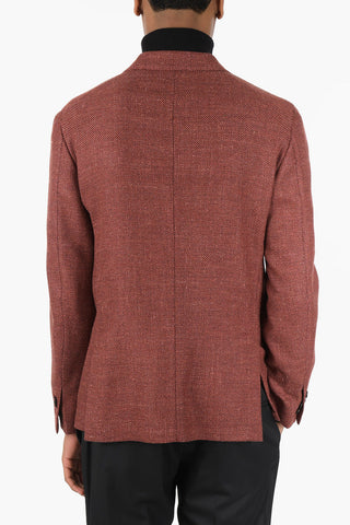 ID Unlined Hopsack Wool Blend Blazer