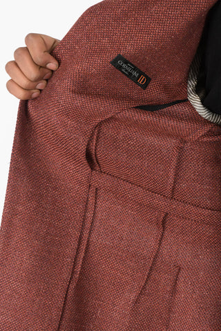 ID Unlined Hopsack Wool Blend Blazer