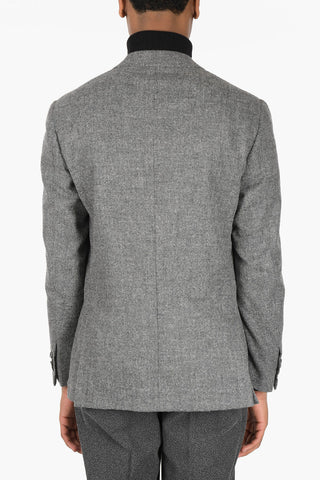Unlined Alpaca Blend Blazer with Patch Pockets