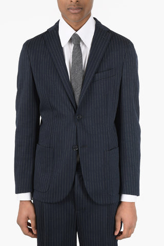 CC COLLECTION Pinstriped RESET Suit with Patch Pocket