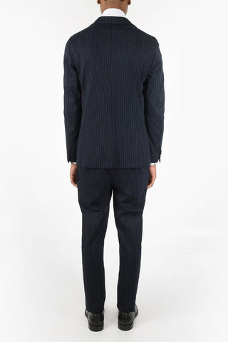 CC COLLECTION Pinstriped RESET Suit with Patch Pocket