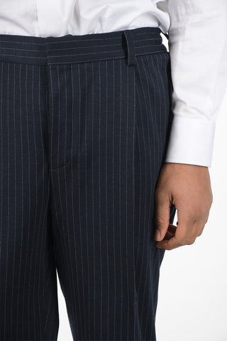 CC COLLECTION Pinstriped RESET Suit with Patch Pocket
