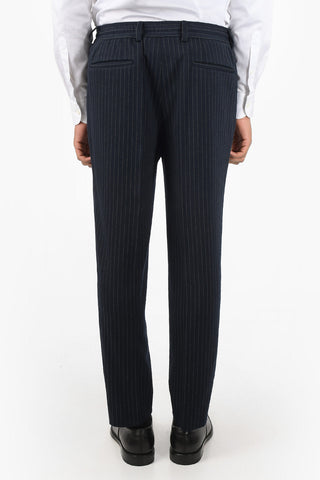 CC COLLECTION Pinstriped RESET Suit with Patch Pocket