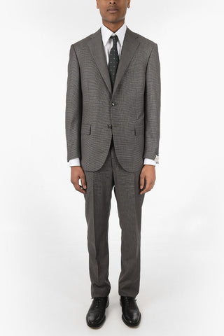 Virgin Wool Hounsthooth Single Breasted LEADER Suit