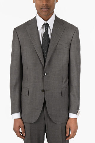 Virgin Wool Hounsthooth Single Breasted LEADER Suit