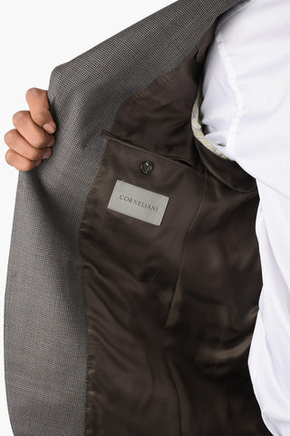 Virgin Wool Hounsthooth Single Breasted LEADER Suit