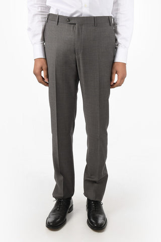 Virgin Wool Hounsthooth Single Breasted LEADER Suit