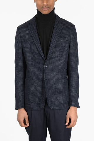 ID Unlined Wool Blend Blazer with Patch Pockets