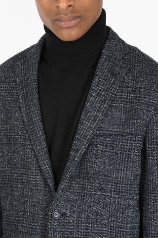 ID District Check Unlined Blazer with Patch Pockets