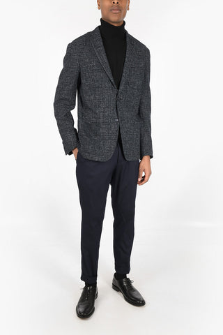 ID District Check Unlined Blazer with Patch Pockets
