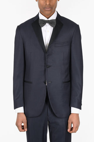 3-Piece Pin Check CERIMONIA ACADEMY Virgin Wool Suit