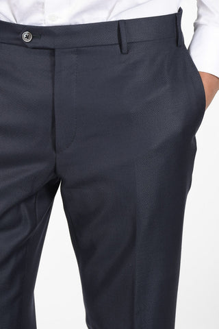 3-Piece Pin Check CERIMONIA ACADEMY Virgin Wool Suit