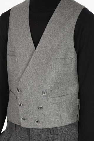 ID Double-breasted Multipocket Virgin Wool Vest