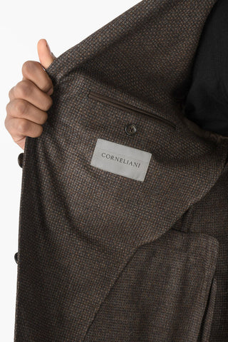 Virgin Wool Mini Checked Single Breasted GATE Blazer