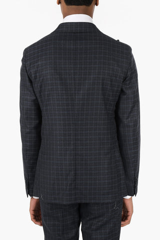 CC COLLECTION District Check REWARD Peak Lapel Suit