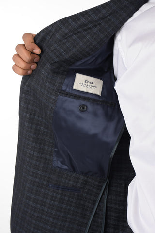 CC COLLECTION District Check REWARD Peak Lapel Suit