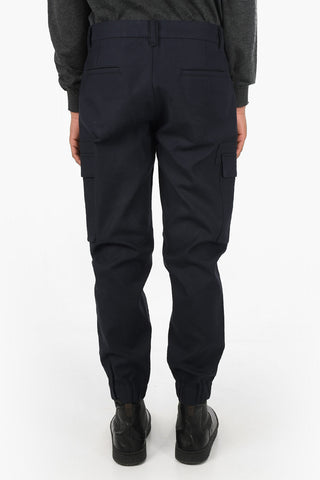 ID Cotton Cargo Pants with Ankle Elastic Bands
