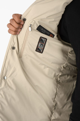 ID Front Zipped Crew Neck Duvet with Snap Buttons