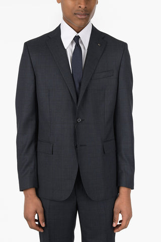 CC COLLECTION Virgin Wool Checked Single Breasted REFINED Suit