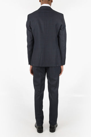CC COLLECTION Virgin Wool Checked Single Breasted REFINED Suit