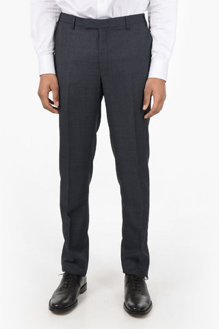 CC COLLECTION Virgin Wool Checked Single Breasted REFINED Suit