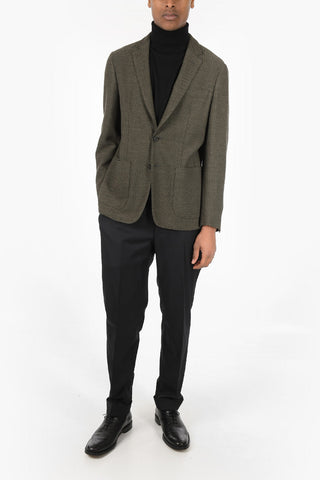 ID 2 Buttons Unlined Blazer with Patch Pockets