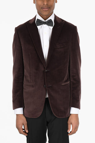 Velvet ACADEMY Blazer with Peak Lapel