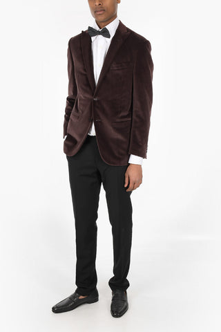 Velvet ACADEMY Blazer with Peak Lapel