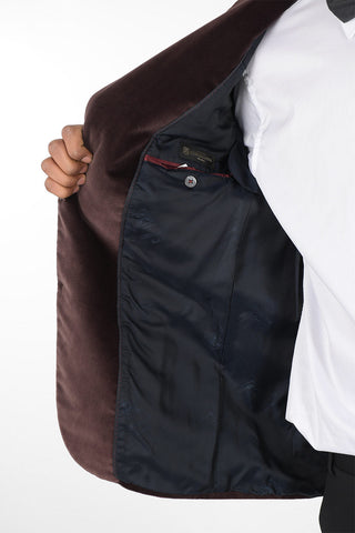 Velvet ACADEMY Blazer with Peak Lapel