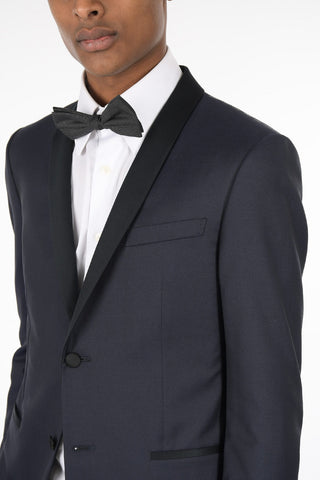 Virgin Wool CERIMONIA ACADEMY Blazer with Shawl Lapel