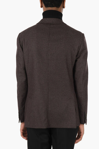 Multipocket Herringbone EASY LIGHT Blazer with Notch Lapel