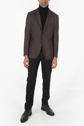 Multipocket Herringbone EASY LIGHT Blazer with Notch Lapel