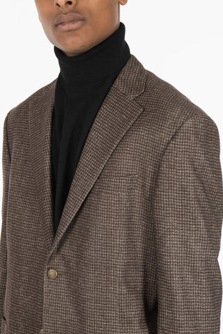 Houndstooth LEADER SOFT Cashmere Blend Blazer