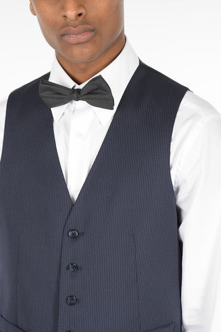 Pinstriped LEADER Virgin Wool Vest