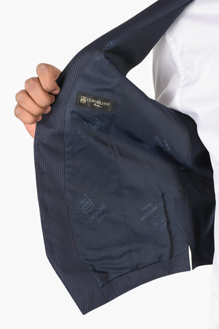 Pinstriped LEADER Virgin Wool Vest